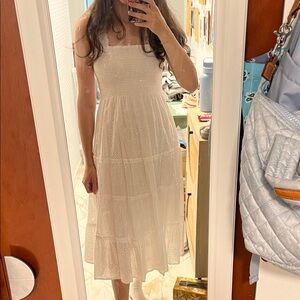 Hill house Ellie White Eyelet nap dress